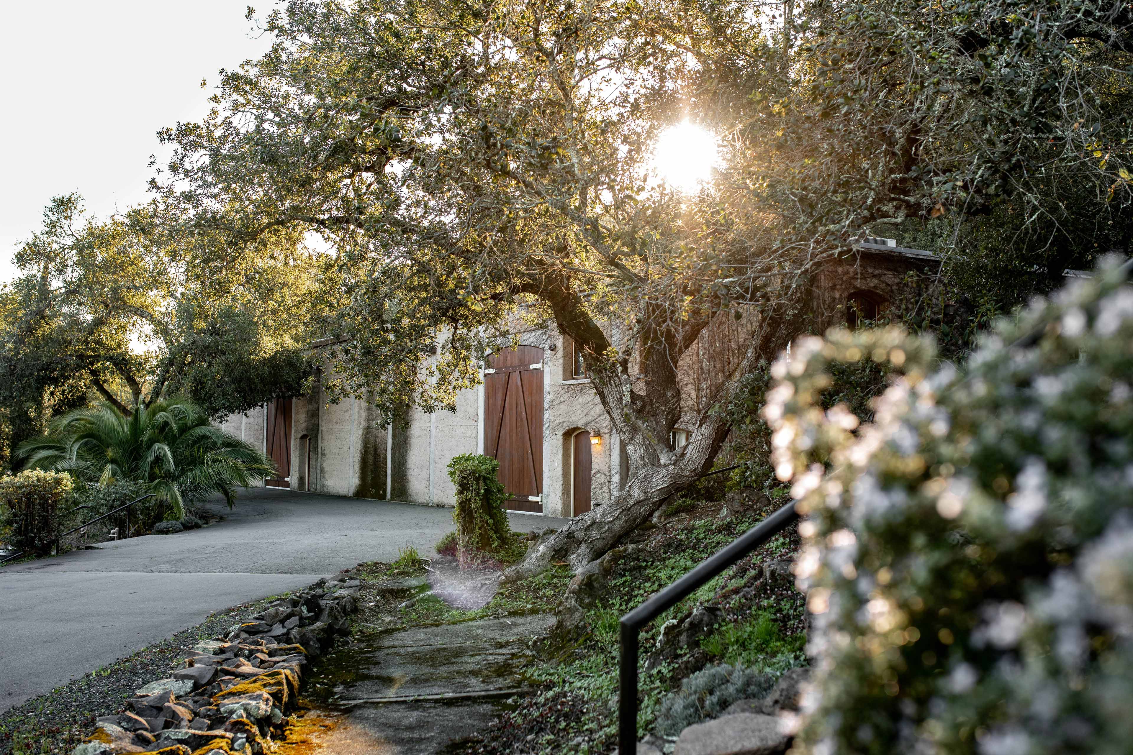 entrance of the harrow cellars winery in the heart of sonoma